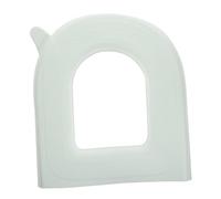 TOBBOMEY EVA Thickened Toilet Seat Cushion with Self-Adhesive Backing Breathable U-Shaped Bathroom Pad for Household Pedestal Pan Reusable and Washable Soft Mat