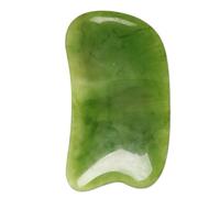 TOBBOMEY Facial Beauty Tool Massaging Board with Natural Resin Beeswax Gua Sha Scraping Massage Tools for Face Neck Body Muscle Relaxation and Stress Relief Smooth Texture Green