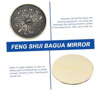 TOBBOMEY Feng Shui Bagua Mirror Ornament Craft for Home and Office Decor Eight Trigrams Protective Decoration for Health and Wealth Chinese Zodiac Tabletop and Wall Hanging Accessory