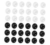 TOBBOMEY Flat Ceramic Go Chess Stones Black White Beads Lightweight Portable Go Game Pieces for Home Use and Thinking Skill Development