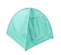 TOBBOMEY Foldable Waterproof Pet Tent Portable Cat and Dog Tent Breathable Green Polka Dot Indoor Outdoor Small Puppy Shelter