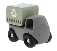 TOBBOMEY Friction Powered Garbage Truck for Bright Plastic Construction Vehicle Model for Boys Hand-friendly Design for Easy Grip and Motor Skill Development Push and Go Trash Car