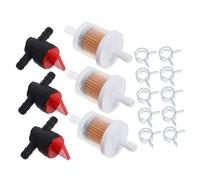 TOBBOMEY Fuel Shut Off Valve Kit with Filter and Clamps Carburetor Gas Cut Off Valve Replacement for Lawnmower Engines Easy Maintenance and Reliable Fuel Supply Control