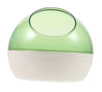 TOBBOMEY Gerbil Bath Bowl Hamster Sand Bath Box for Small Pets - with Lid 15.5 X 15.5 X 12 CM Easy to Store Transport for Guinea Pigs Mice and Gerbils