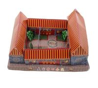 TOBBOMEY Ghost Paper Villa Sacrifice Ornament for Ancestor Worship Sculpture for Qingming and Ghost Festivals Easy-clean Ash Traditional Chinese Ritual House