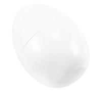TOBBOMEY Giant Refillable Plastic Easter Egg Shell 30X20Cm Milky White Openable Stuffer for Easter Party Decorations and Candy Filling