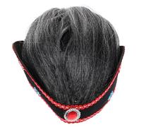 TOBBOMEY Grey Wigs for Boy Girl and Adults Realistic Old Grandma Wig for Costume Parties Cosplay Events and School Plays Easy to Wear and Remove for Halloween Dress up