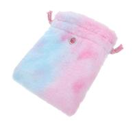 TOBBOMEY Hamster Warm Bed for Small Animals Rainbow Fleece Nest for Chinchilla Sugar Glider Rat and Squirrel and Space-saving Design