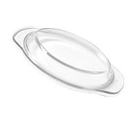 TOBBOMEY Heat Resistant Glass Microwave Cover for Bowls Splash Splatter Guard Dishwasher Safe Reusable Dome Lid for Steaming and Baking Food Protection