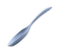 TOBBOMEY Heat-Resistant Silicone Slotted Spoon for Pasta and Dumplings Non-Stick Cooking Strainer Ladle Soft Silicone Kitchen Utensil for Efficient Food Draining and Serving