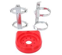 TOBBOMEY Heavy Duty Fire Extinguisher Stand Base and Wall Mount Bracket Metal Holder for Car Truck Office and Public Building Safety with Compact Footprint and Robust Support