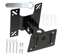 TOBBOMEY Heavy-duty Tv Wall Mount Bracket Rotatable Monitor Holder for Screens Stable Iron Construction Space-saving Support for Bedrooms Offices Hotels