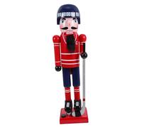 TOBBOMEY Hockey Player Nutcracker Ornament Sports Themed Xmas Decoration Figure Nutcracker Figure Tabletop Holiday Decor