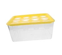 TOBBOMEY Indoor Aquaponics Fish Tank with Secure Lid and Hydroponic Herb Garden for Countertop Planting Eco Goldfish Bowl Enhancing Home Decor