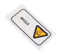 TOBBOMEY Industrial Safety Warning Sticker Pet High Temperature Alert Hot Surface Label English Only Burn Prevention Sign for Machines Equipment