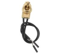 TOBBOMEY Industrial Toggle Switch - 3A ON-Off Function with 18AWG Wiring for Universal Vehicle Control - Heavy Duty Mini Design 2 Pin Toggle Switch Fitting Golden