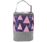 TOBBOMEY Insulated Bottle Cooler Bag with Oxford Cloth Thermal Pouch for Outdoor Travel Zipper Closure Milk Bottle Storage Tote for Breastmilk Portable Lunch Carrying Bag