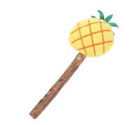 TOBBOMEY Interactive Cat Teaser Toy Catnip Fun Pineapple Shape Engaging Play for Indoor Cats Helps Reduce Biting Behavior and Relieves Stress Design to Attract Your Pet