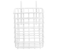 TOBBOMEY Iron Rabbit Feeder Small Hanging Hay Rack for Cage Smooth Surface Safe for Bunny Guinea Pig Chinchilla Secure Fit with Back Wall Organized Feeding Accessory for Small Pets