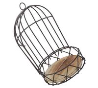 TOBBOMEY Japanese Style Hanging Birdcage Flower Holder Decorative Plant Rack with Open Bottom for Dining Table Votive Candle Tealight Holder Gardening Decor