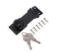 TOBBOMEY Keyed Hasp Lock Deadbolt Latch Lock for Doors Cabinets Theft Security Durable Resistant for Home Office Schools Hospitals