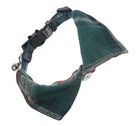 TOBBOMEY Kitten Adjustable Collar Bell Cute Check Pattern Cat Neckwear for Girls Safe Stylish Design for Parties and Daily Use Christmas