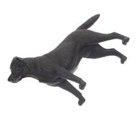 TOBBOMEY Labrador Retriever Realistic Dog Statue 6.3 Inch Sturdy Plastic Figurine Suitable for Small Flower Pots and Shelves
