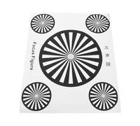 TOBBOMEY Large Camera Focus Test Chart Adhesive Calibration Sticker for Cctv and Studio Use Lens Sharpness Testing Card for Ip and Ptz Systems and Alignment Tool