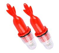 TOBBOMEY LED Deep Drop Fishing Lights Dual Color Red White Submersible Fish Eye Lure Lights with Automatic Brightness Control Electronic Flashing Bait for Night Fishing Versatile