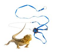 TOBBOMEY Lizard Leash Pet Harness for Reptile Leash Outdoor Training Adjustable Strap for Turtle and Bearded Dragon Adjustable Lizard Reptiles Harness