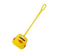 TOBBOMEY Long Handle Duck-themed Toilet Brush Set with Soft Nonscratch Bristles for Bathroom Cleaning Decorative Retro Style Essential for Thorough Scrubbing and Home Bathroom Decor