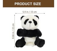 TOBBOMEY Lovely Panda Hand Puppet for Creative Educational Animal Hand Puppet for Storytelling and Role-playing Lightweight Plush for Interaction and Early Learning