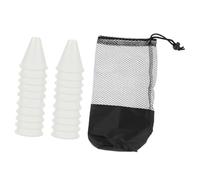 TOBBOMEY Luminous Outdoor Agility Cones PE Road Markers with Flat Stable Base for Roller Skating Training Night Practice Traffic Obstacle Course