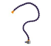 TOBBOMEY Magnetic Base Adjustable Coolant Hose for CNC Machine Tool Cooling Water Pipe Mister System with Flat Nozzle 600mm Length Compatible with Metal Lathe and Milling Engraving Tools