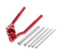 TOBBOMEY Manual Tube Bender Slot Design Handheld Bending Tool for Copper and Aluminum Pipes Portable Electricity Pipe Bender Kit for HVAC Air Conditioning and Refrigeration Repair