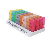 TOBBOMEY Medicine Organizer Monthly Dispenser 31-Day Food-Grade Pp Pill Case Portable Elderly Medicine Storage Box for Home Use