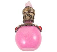 TOBBOMEY Mermaid Resin Perfume Bottle Decoration Red Enchanted Moon Potion Ornament Desktop Home Décor Accent for Dressing Table