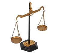 TOBBOMEY Metal Balance Scale Ornament Design Decorative Table Centerpiece for Home Office Living Harmony Symbol Table Decor