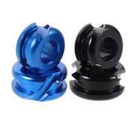 TOBBOMEY Metal Bow String Peep 4Pcs Replacement Sights for Compound Bow - Round Precision Peep Hole Archery Equipment in Black and Blue, 1/4" 3/16" Sizes for Archery Training