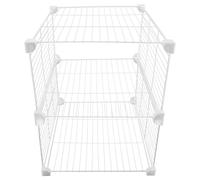TOBBOMEY Metal Wire Freezer Divider Bin for Deep Chest Freezers Refrigerator Organizer with Cold-resistant Wire Baskets Space-saving Storage for Kitchen and Seafood Classification