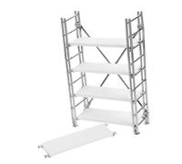 TOBBOMEY Mini Bookshelf Model Decorative Rack for Doll House Miniature Furniture for Tiny House Storage and Display for Micro Landscape Decoration