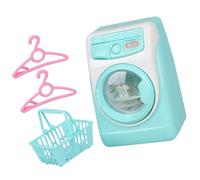 TOBBOMEY Mini Pretend Play Washing Machine for Dollhouse Safe Mini Washer Model Creative Household Appliance for Imaginative Cleaning Role Play and Learning