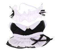 TOBBOMEY Miniature Maid Outfit Doll Dress Replacement Cloth Material Easy to Wear Doll Clothes Suitable for Birthday and S Day