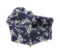 TOBBOMEY Miniature Sofa Model Decorative Hamster Bed Small Floral Single-seat Cotton Sofa Nest Small Pet Bed Cage Accessory for Hamsters and Guinea Pigs