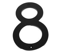 TOBBOMEY Modern Black House Numbers for Door Garden Mailbox Floating Style Address Plaque for Exterior Visibility Stylish Wall Mounted for Home and Business