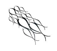 TOBBOMEY Modern Metal Fish Swarm Wall Decor Nautical Fish Shape Art Ornament for Living Bedroom Office Iron Wall Hanging Minimalist Home and Study Decoration