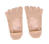TOBBOMEY Moisturizing Forefoot Pad for Women Invisible Five-Toe Socks Prevent Callus Blisters Cushioning Non-Allergic Reusable Foot Protection Compatible with All Shoes
