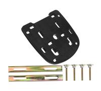 TOBBOMEY Motorcycle Rear Mount Base Plate Kit with Screws and Iron Strips PP and Hardware for Motorcycle Trunk Rack Installation Easy DIY Fixing for Rear Luggage Boxes