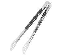 TOBBOMEY Multi-Functional Charcoal Tong BBQ Clip with Stainless Steel and Abs Ergonomic Long Handle Cooking Grill Tool for Outdoor Barbecue and Buffet Serving