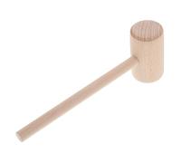 TOBBOMEY Multipurpose Wooden Hammer for Leatherworking and Carpentry Beech Mallet with Ergonomic Handle Balanced Weight for Comfortable Grip and DIY Crafting Tool